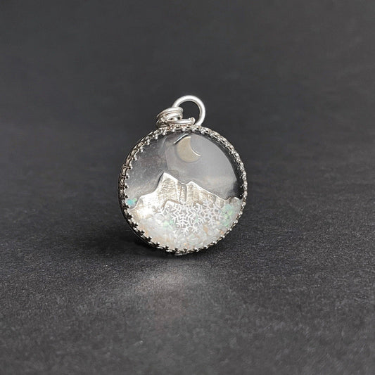 Winter Solstice Snow Globe Pendant