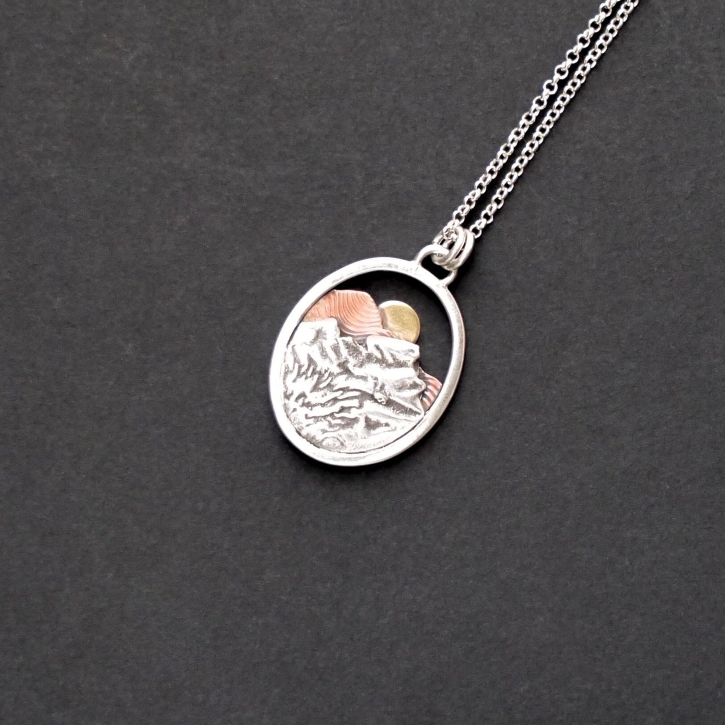 Rocky Mountain Vistas Oval Pendant