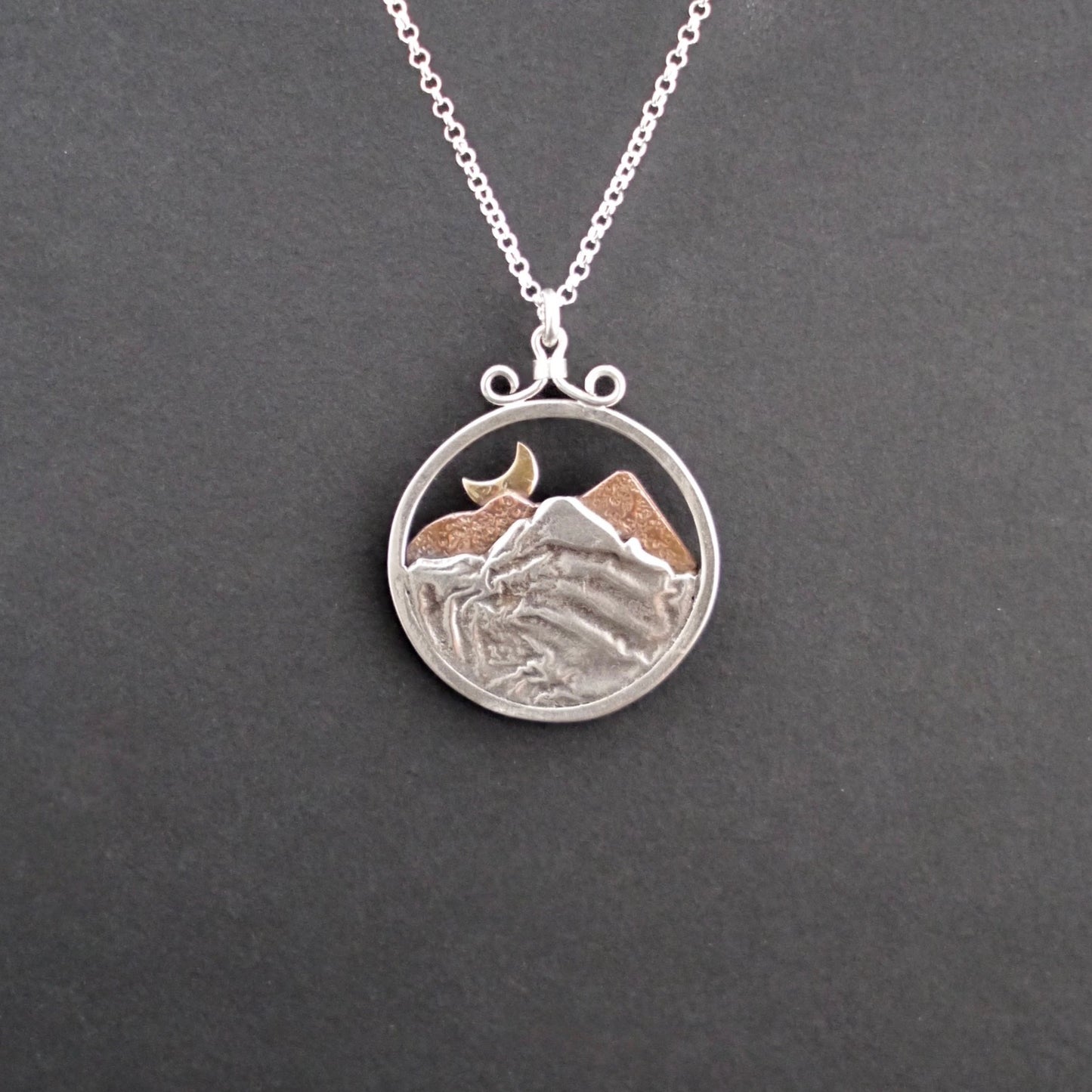 Rocky Mountain Vistas Round Pendant