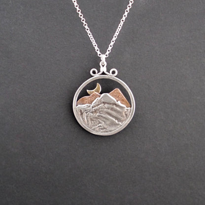 Rocky Mountain Vistas Round Pendant