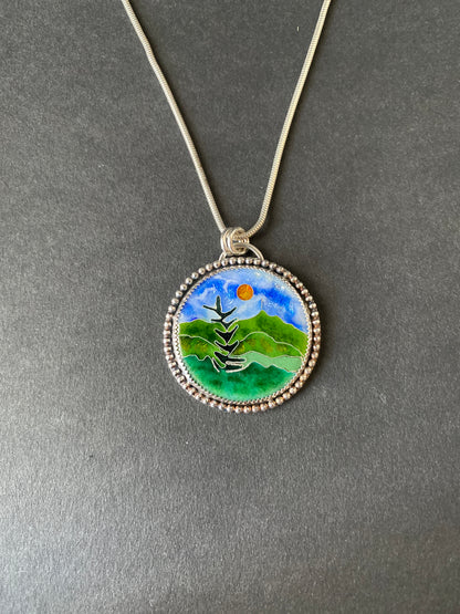 Cloisonné Pendant (11) -  Winter 2025 Collection