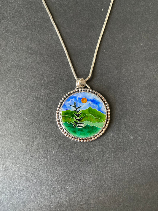 Cloisonné Pendant (11) -  Winter 2025 Collection
