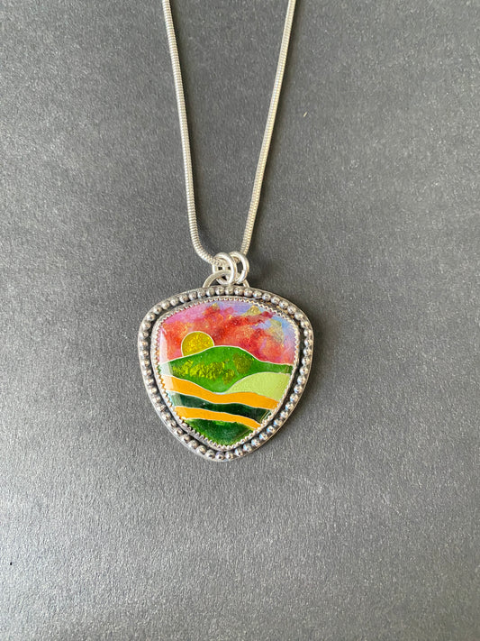 Cloisonné Pendant (16) -  Winter 2025 Collection