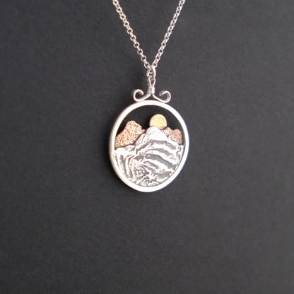 Rocky Mountain Vistas Round Pendant