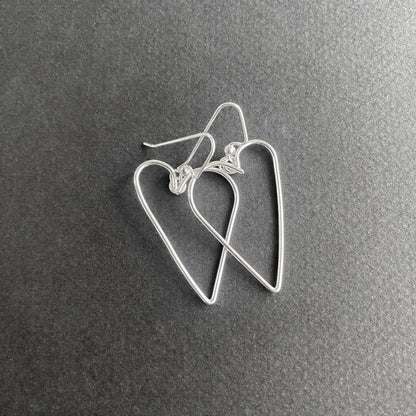 Minimalist Heart Earrings
