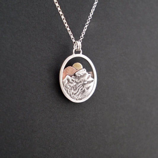 Rocky Mountain Vistas Oval Pendant