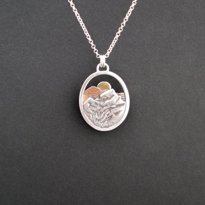 Rocky Mountain Vistas Oval Pendant