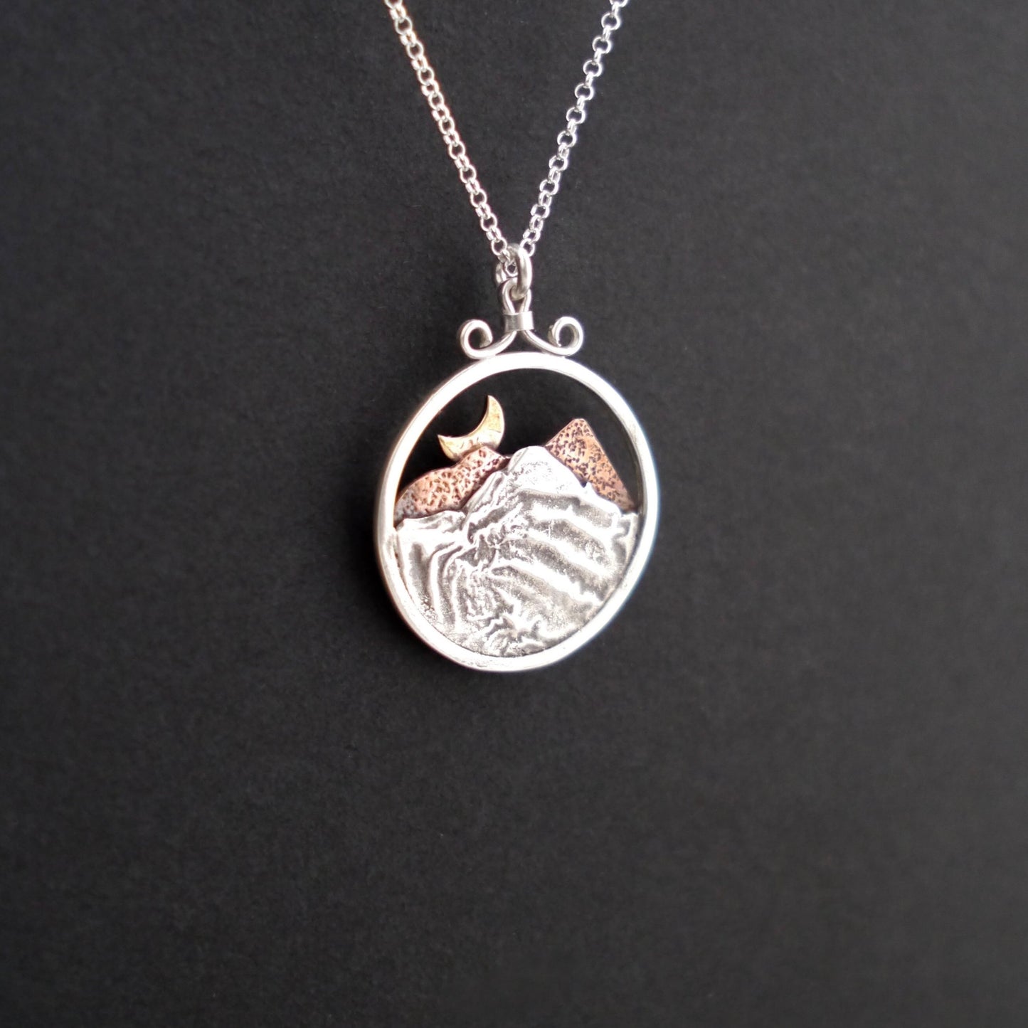 Rocky Mountain Vistas Round Pendant