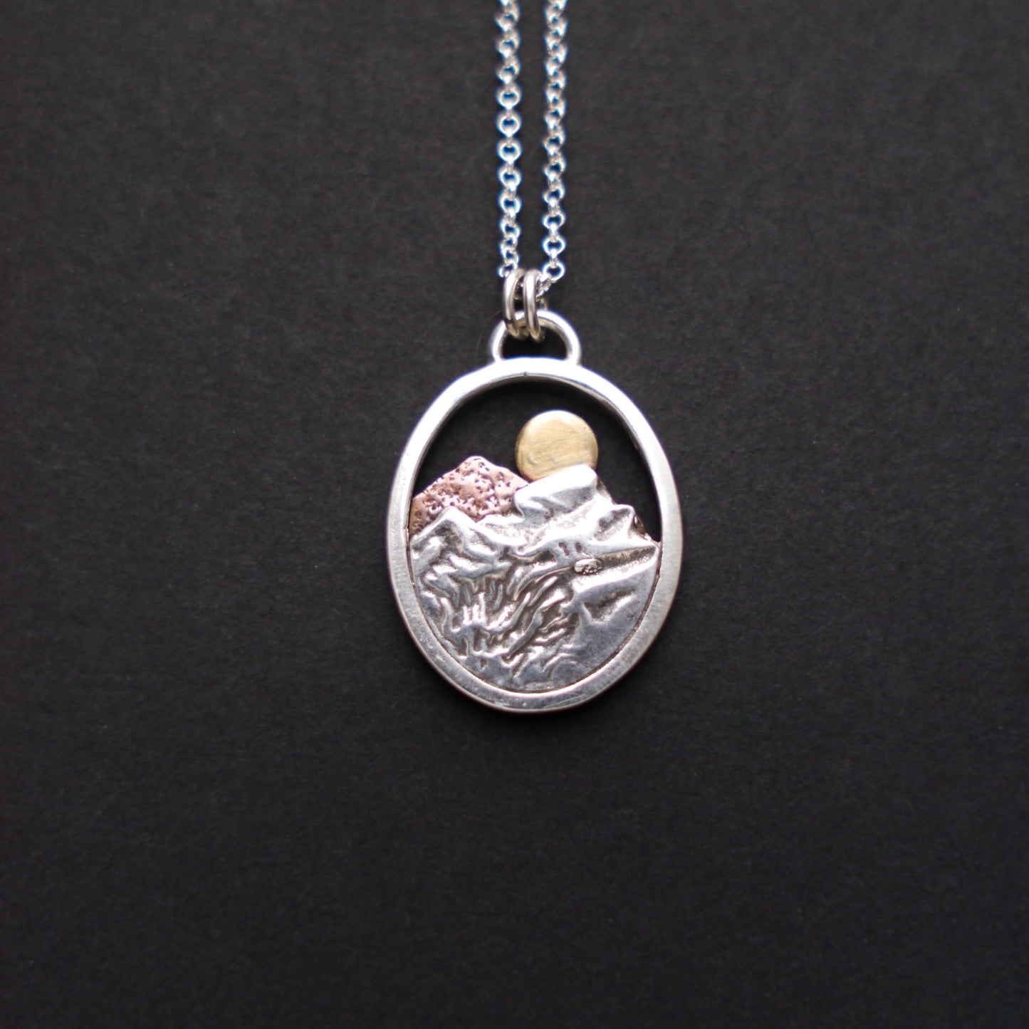 Rocky Mountain Vistas Oval Pendant