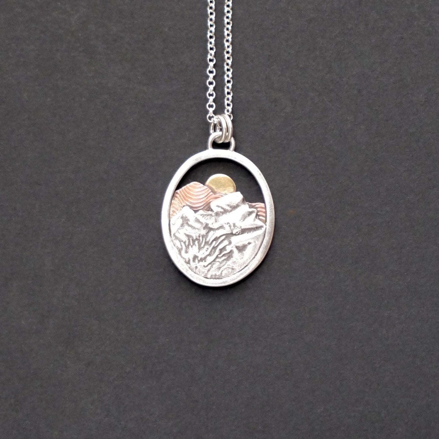 Rocky Mountain Vistas Oval Pendant