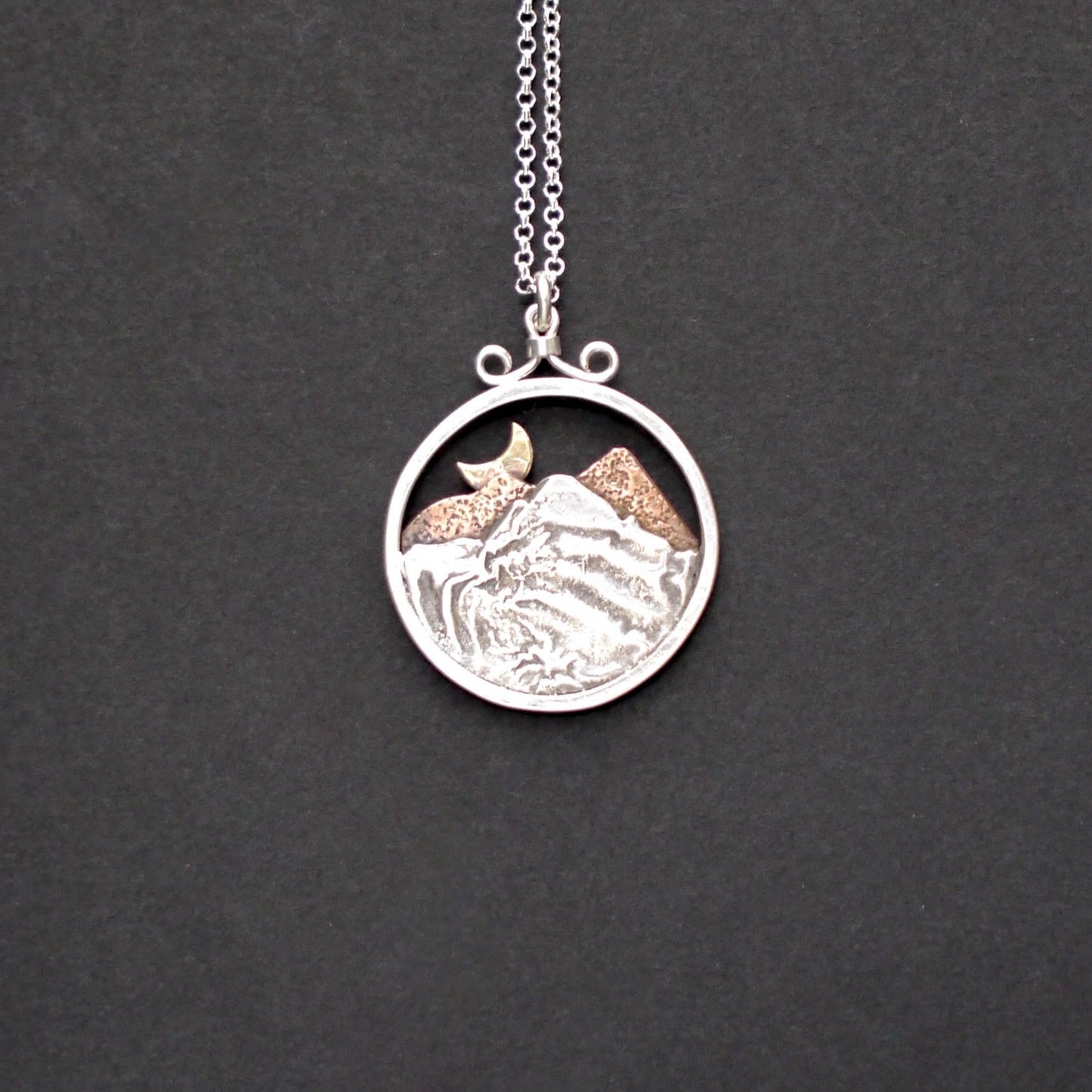 Rocky Mountain Vistas Round Pendant