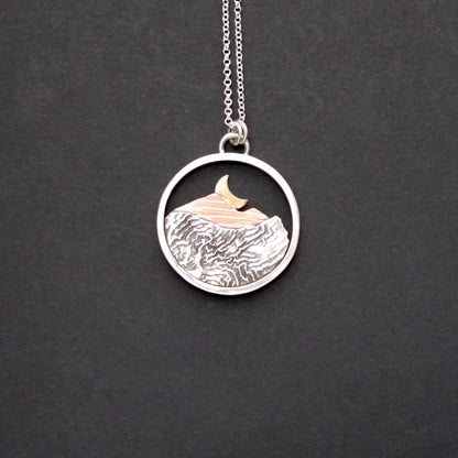 Rocky Mountain Vistas Round Pendant