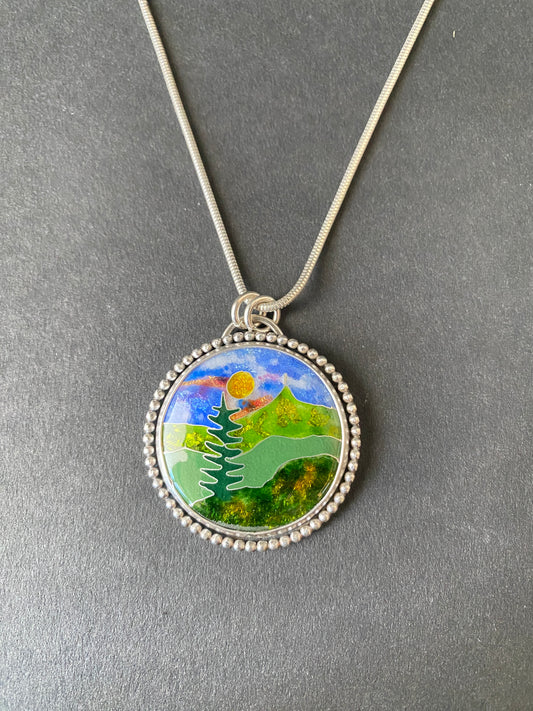Cloisonné Pendant (13) -  Winter 2025 Collection