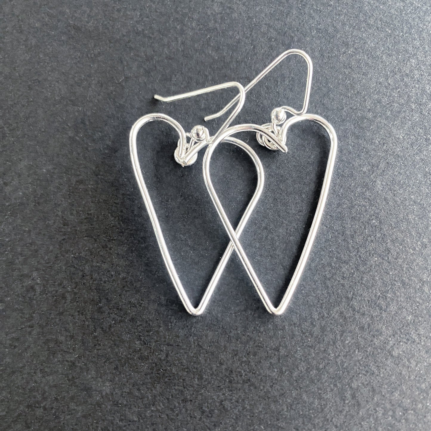 Minimalist Heart Earrings