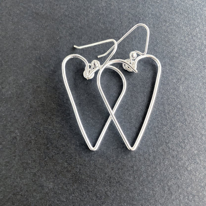 Minimalist Heart Earrings