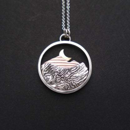 Rocky Mountain Vistas Round Pendant