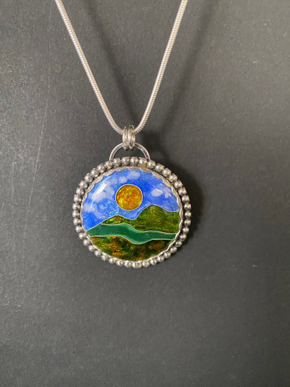 Cloisonné Pendant (3) -  Winter 2025 Collection