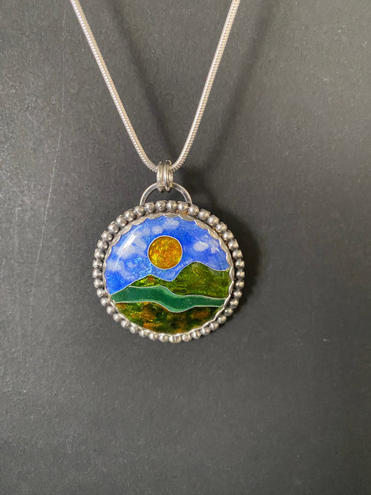 Cloisonné Pendant (3) -  Winter 2025 Collection