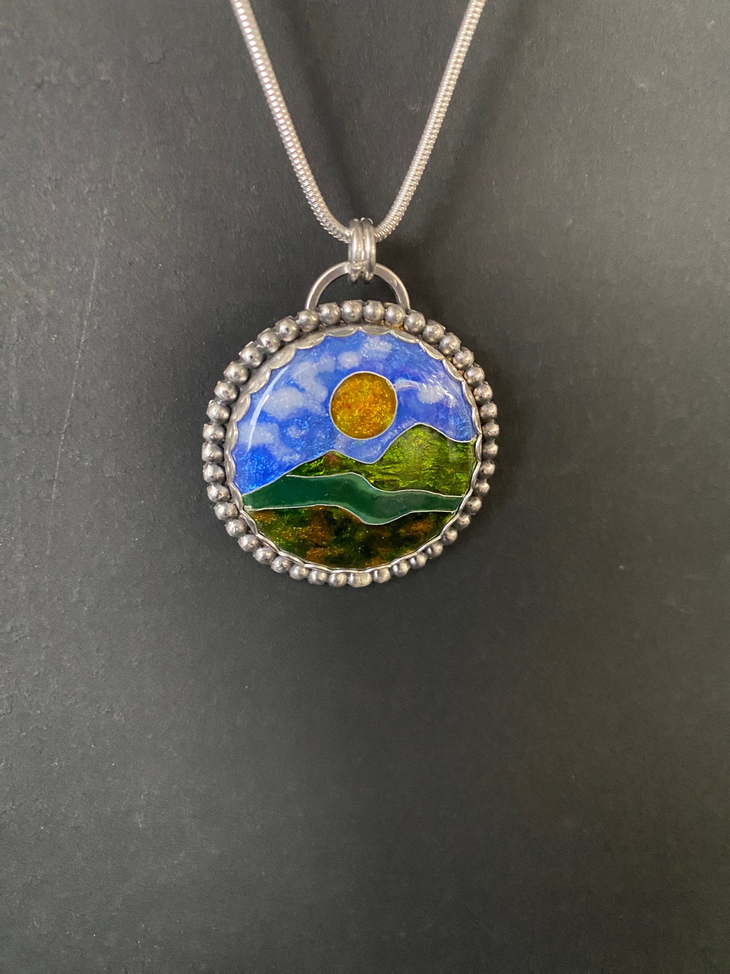 Cloisonné Pendant (3) -  Winter 2025 Collection