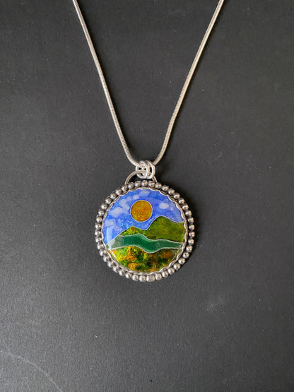 Cloisonné Pendant (3) -  Winter 2025 Collection