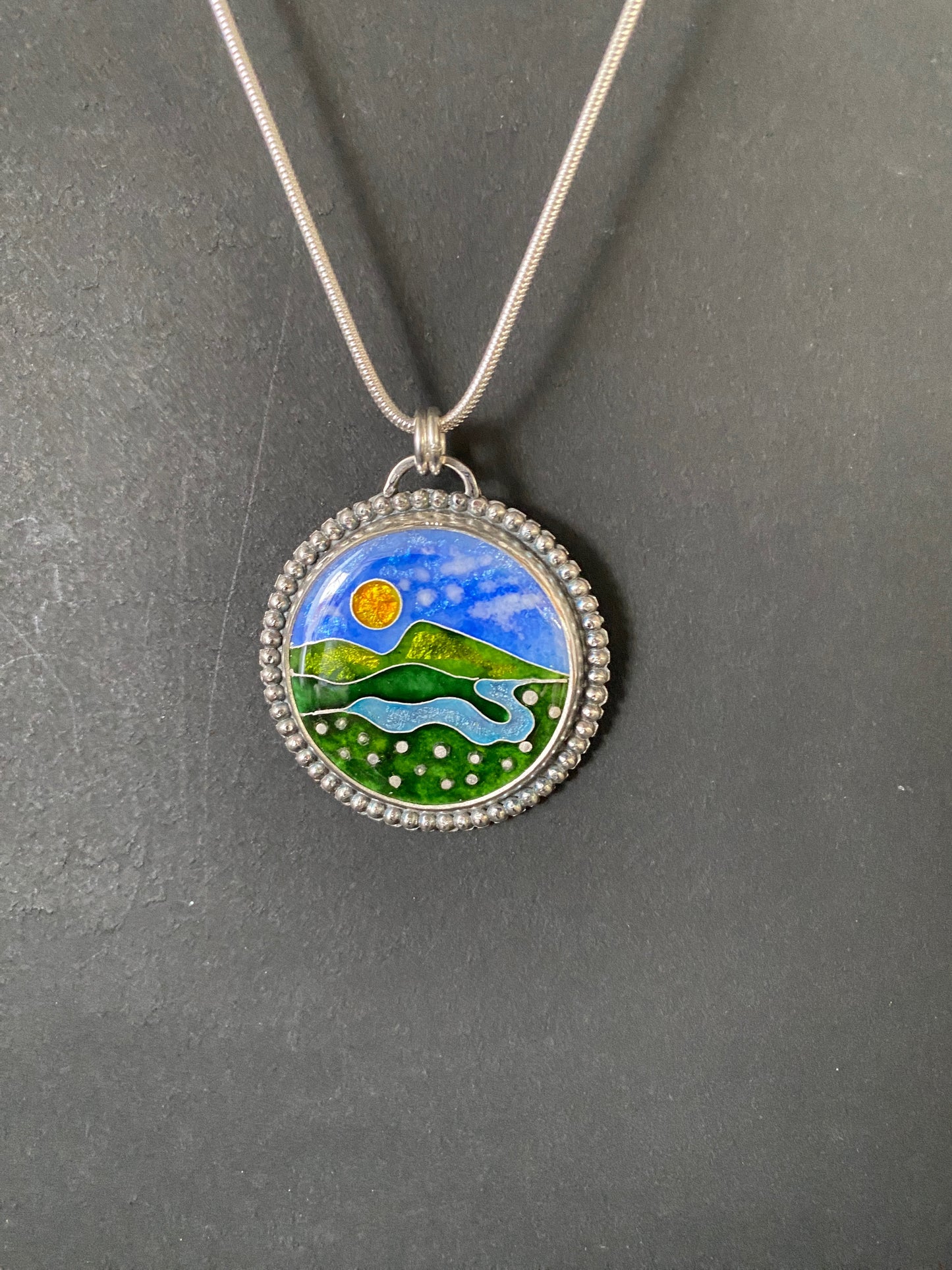 Cloisonné Pendant (4) -  Winter 2025 Collection