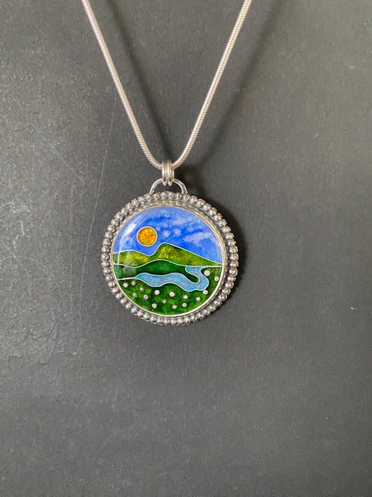 Cloisonné Pendant (4) -  Winter 2025 Collection