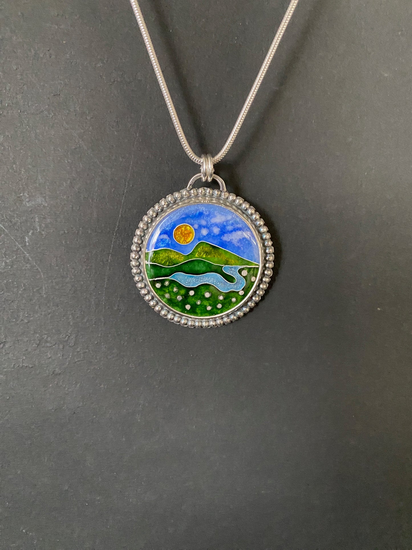 Cloisonné Pendant (4) -  Winter 2025 Collection