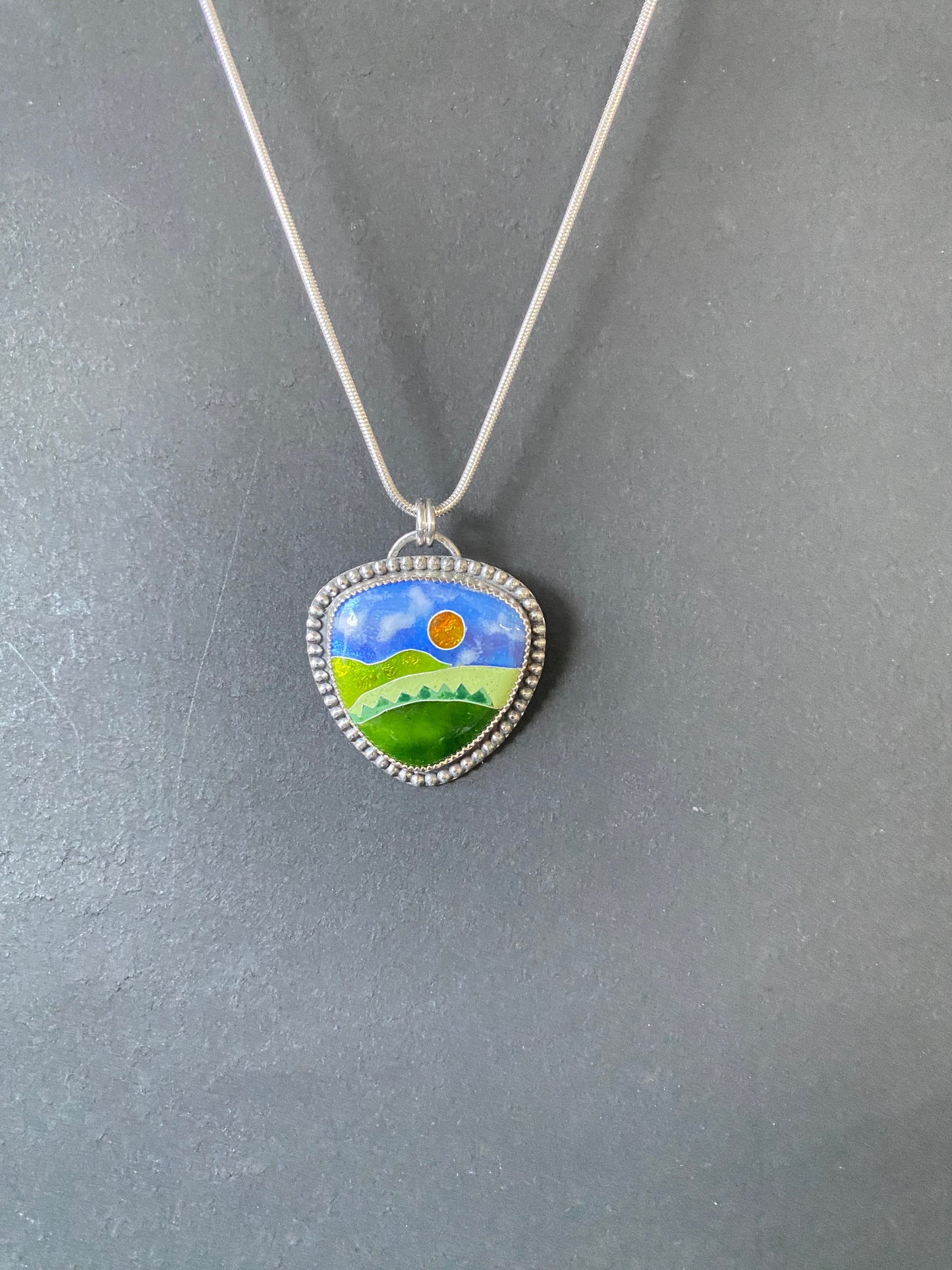 Cloisonné Pendant (6) -  Winter 2025 Collection