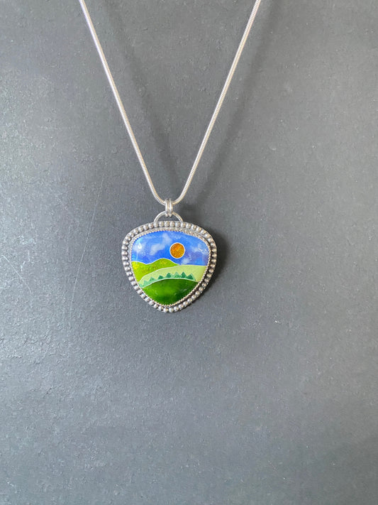 Cloisonné Pendant (6) -  Winter 2025 Collection