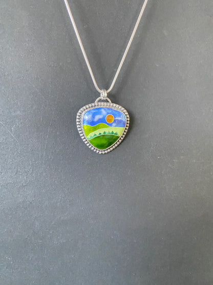 Cloisonné Pendant (6) -  Winter 2025 Collection