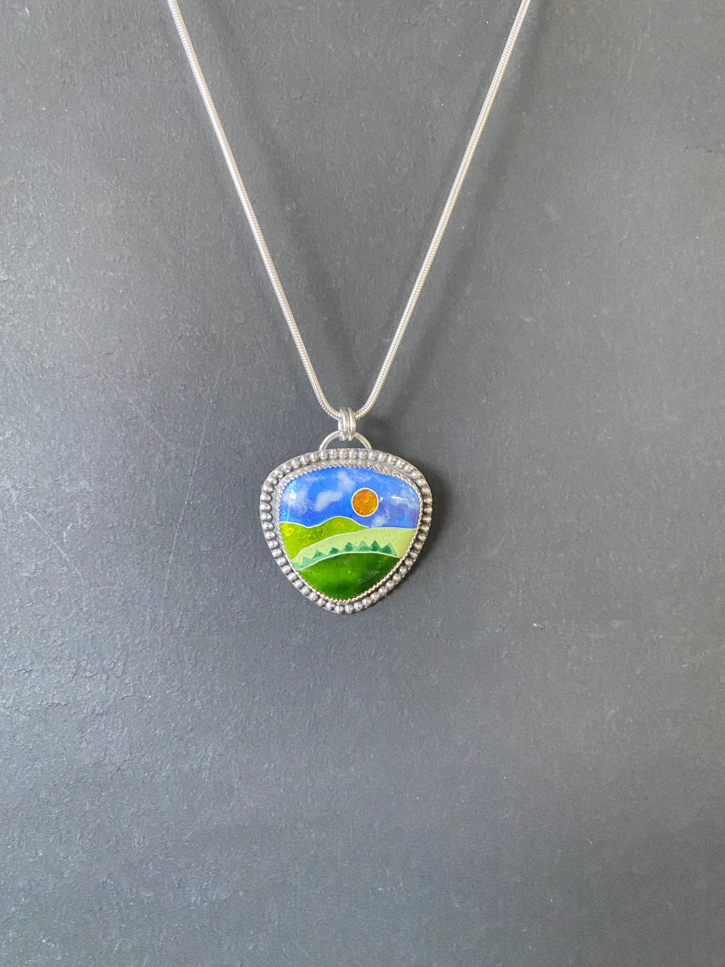 Cloisonné Pendant (6) -  Winter 2025 Collection