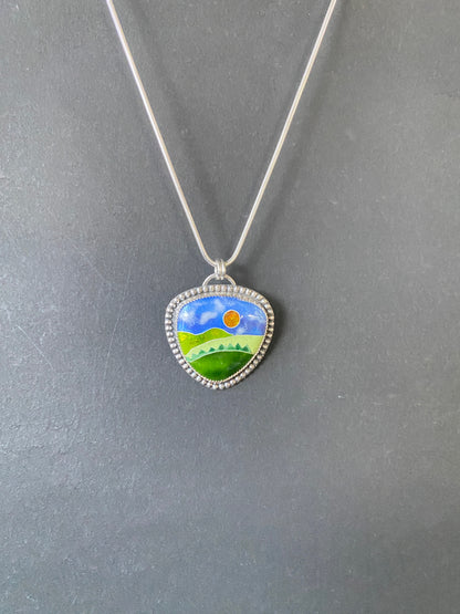 Cloisonné Pendant (6) -  Winter 2025 Collection