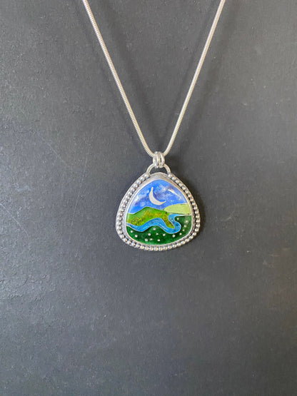 Cloisonné Pendant (7) -  Winter 2025 Collection