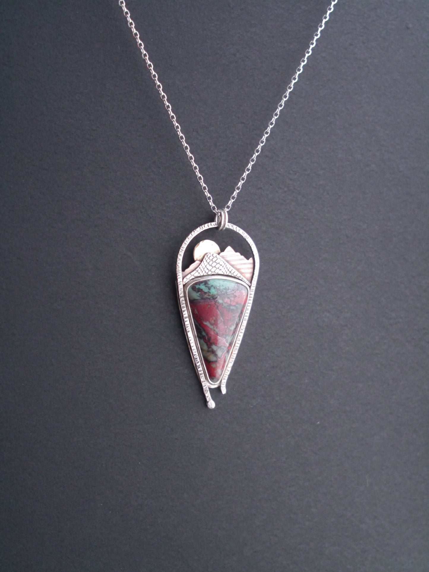 Sonora Skies -  Large Teardrop Shaped Sonora Sunrise Pendant