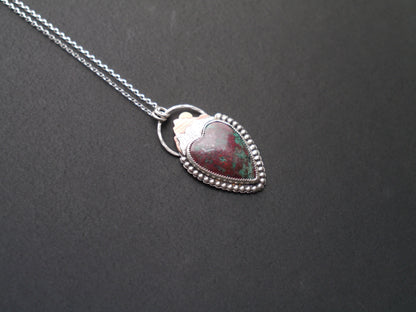 Sonora Skies -  Large Heart Shaped Sonora Sunrise Pendant