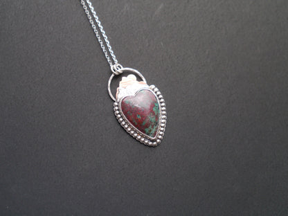 Sonora Skies -  Large Heart Shaped Sonora Sunrise Pendant