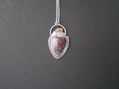 Sonora Skies -  Large Heart Shaped Sonora Sunrise Pendant