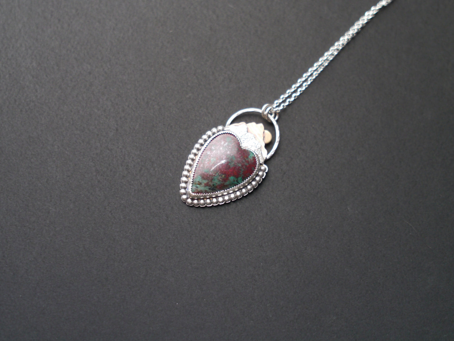 Sonora Skies -  Large Heart Shaped Sonora Sunrise Pendant