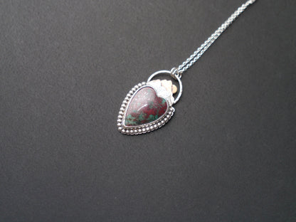 Sonora Skies -  Large Heart Shaped Sonora Sunrise Pendant
