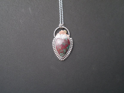 Sonora Skies -  Large Heart Shaped Sonora Sunrise Pendant