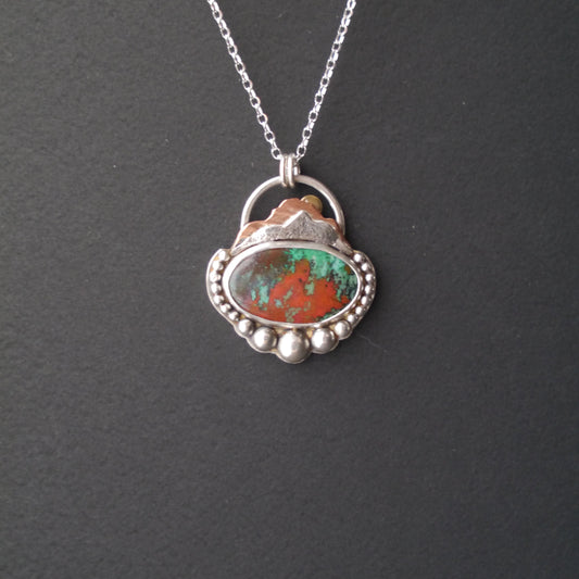 Sonora Skies -  Oval Sonora Sunrise Mountain Pendant
