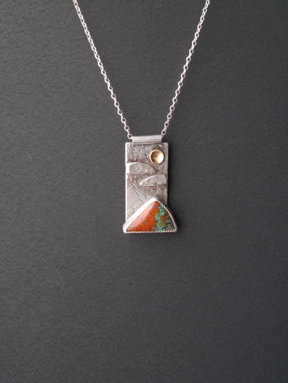 Sonora Skies -  Mountain Portrait Pendant
