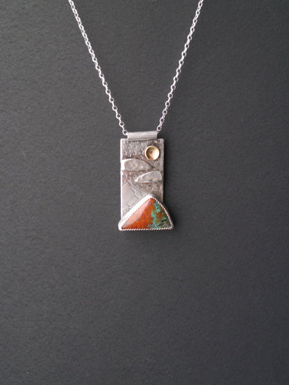 Sonora Skies -  Mountain Portrait Pendant