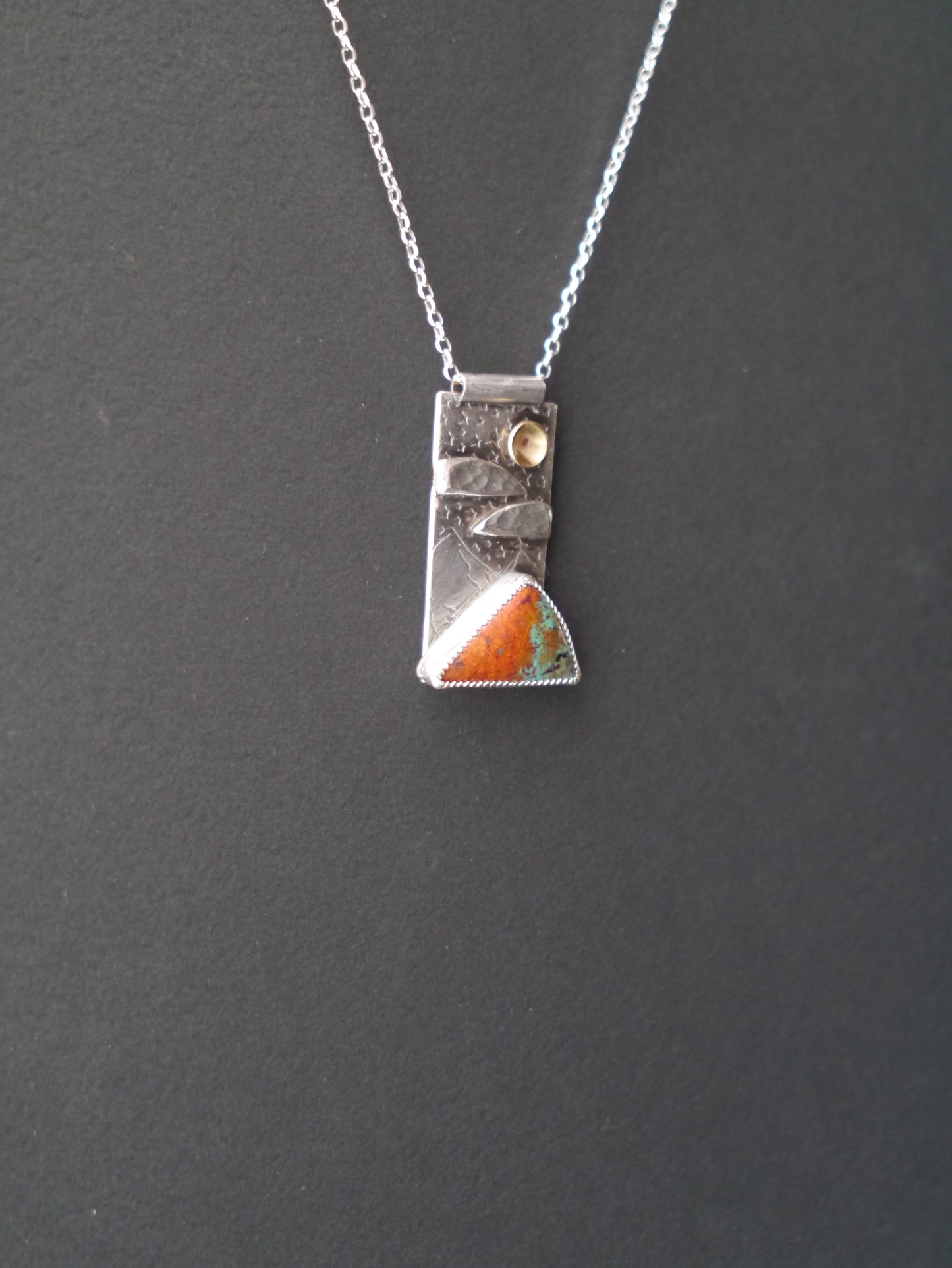 Sonora Skies -  Mountain Portrait Pendant