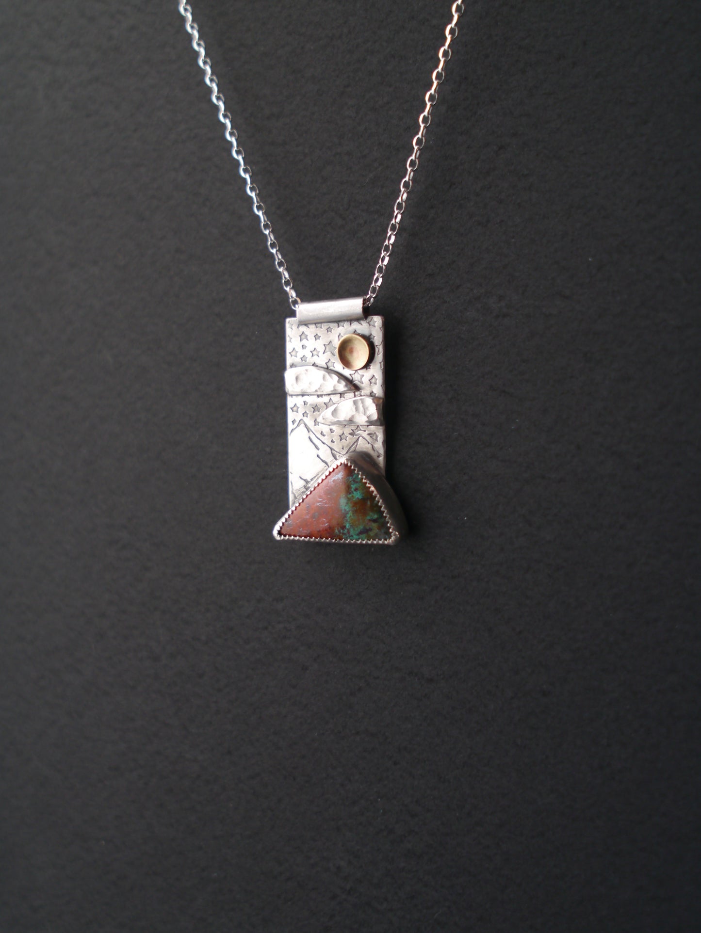 Sonora Skies -  Mountain Portrait Pendant