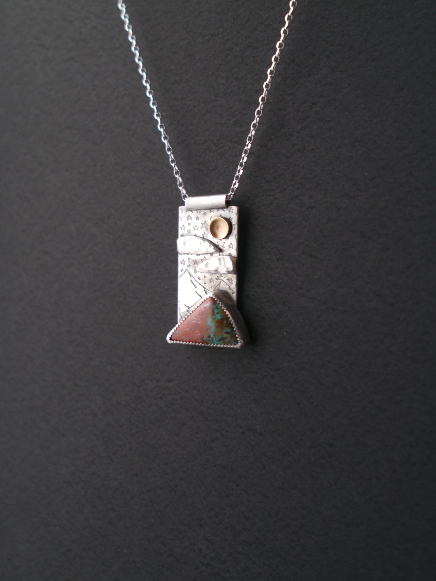 Sonora Skies -  Mountain Portrait Pendant