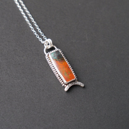 Sonora Skies -  Petite Rectangular Sonora Sunrise Pendant