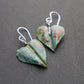 Verdigris Leaf Fold-formed Earrings