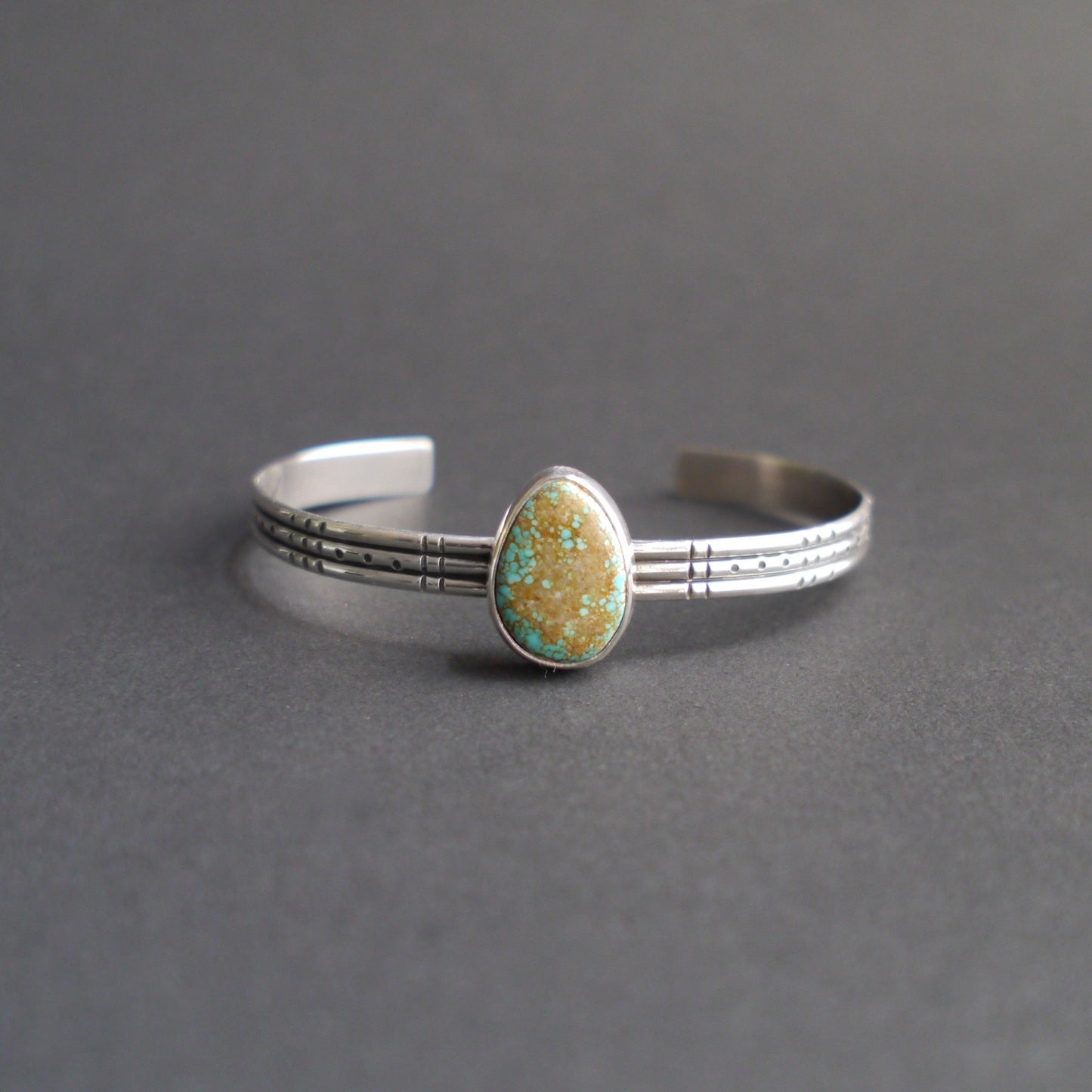 Turquoise Cuff Bracelet in Sterling Silver(2)