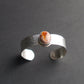 Mexican Fire Opal Statement Cuff in Sterling Silver